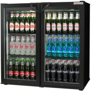 Autonumis Popular Double Door Bottle Cooler (Hinged Doors)-Black-0