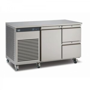 Foster EcoPro G2 EP1/2H Double Door Counter Fridge-Stainless Steel-1 Door & 2 Drawers-R290